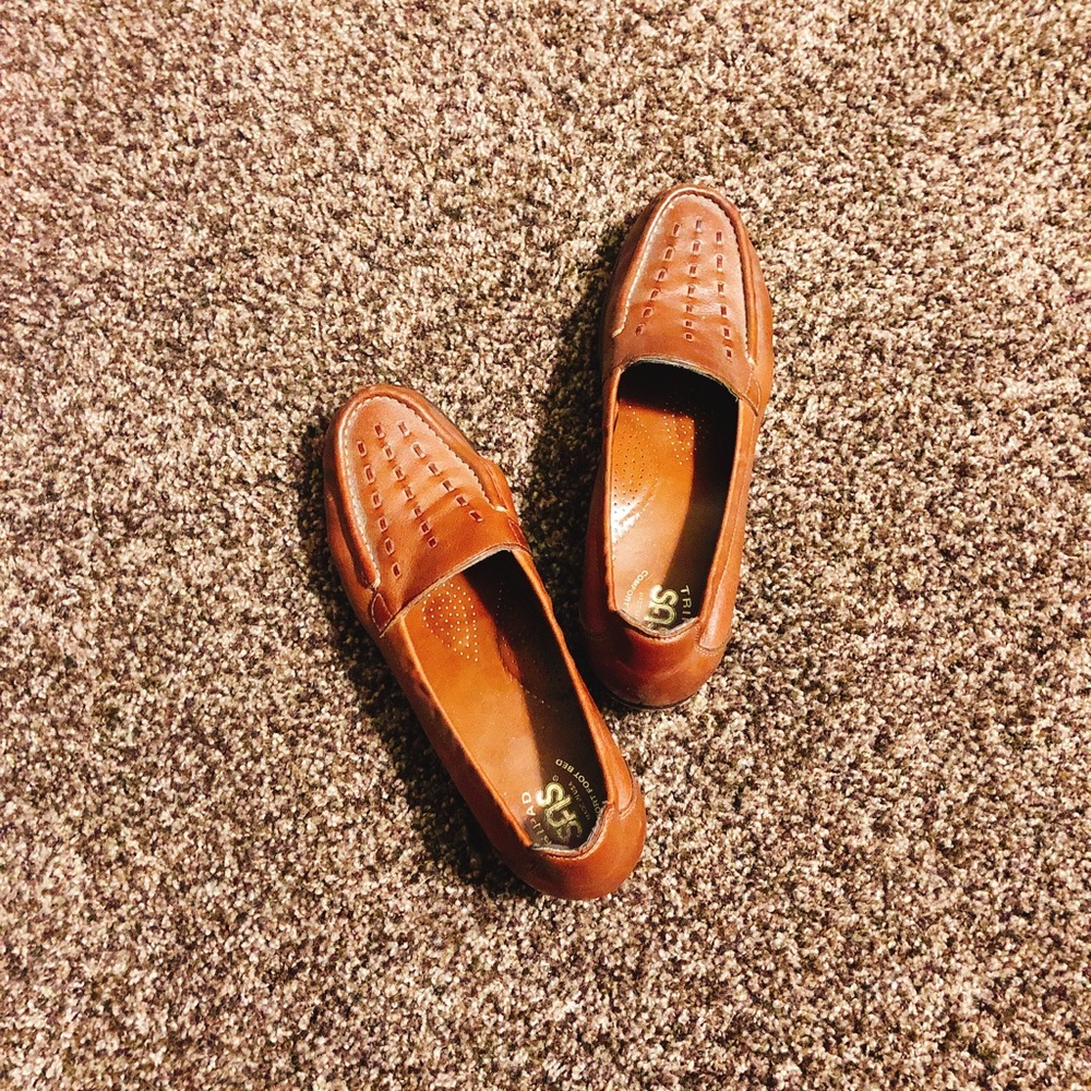 Brown loafers shoes